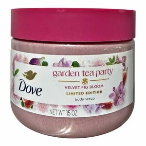 Dove Limited Edition VELVET FIG BLOOM Body Scrub 15oz - Garden Tea Party - NEW